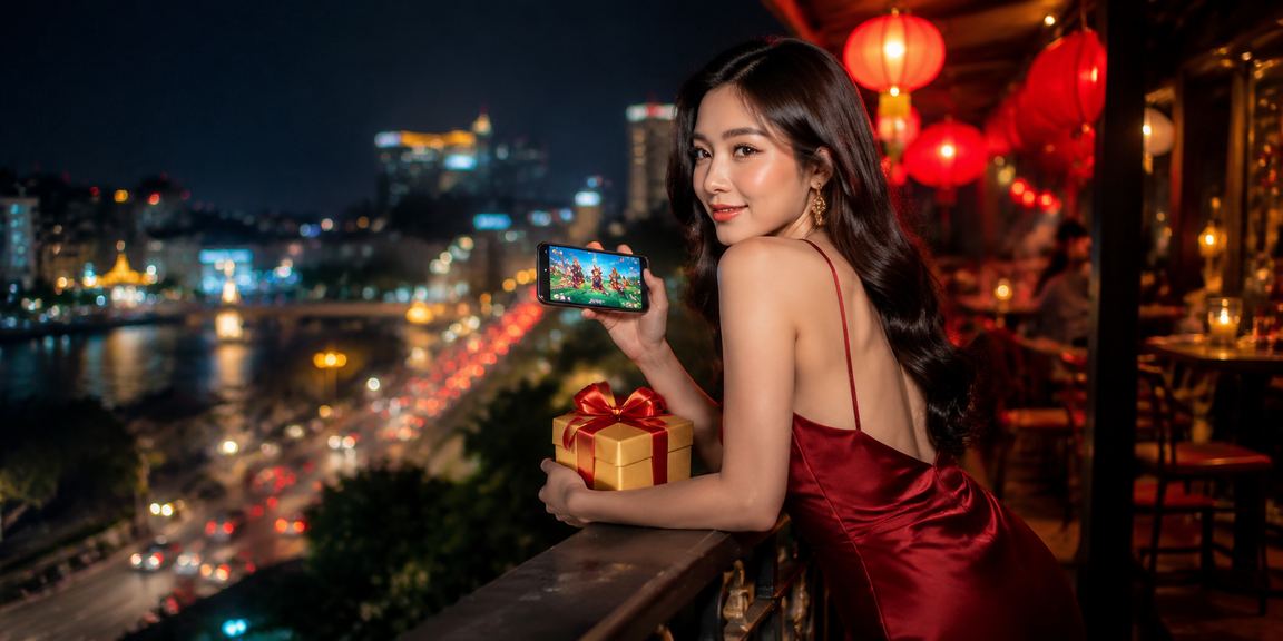 Người chơi tại Hà Nội truy cập bàn casino VIP trên điện thoại trong quán cà phê